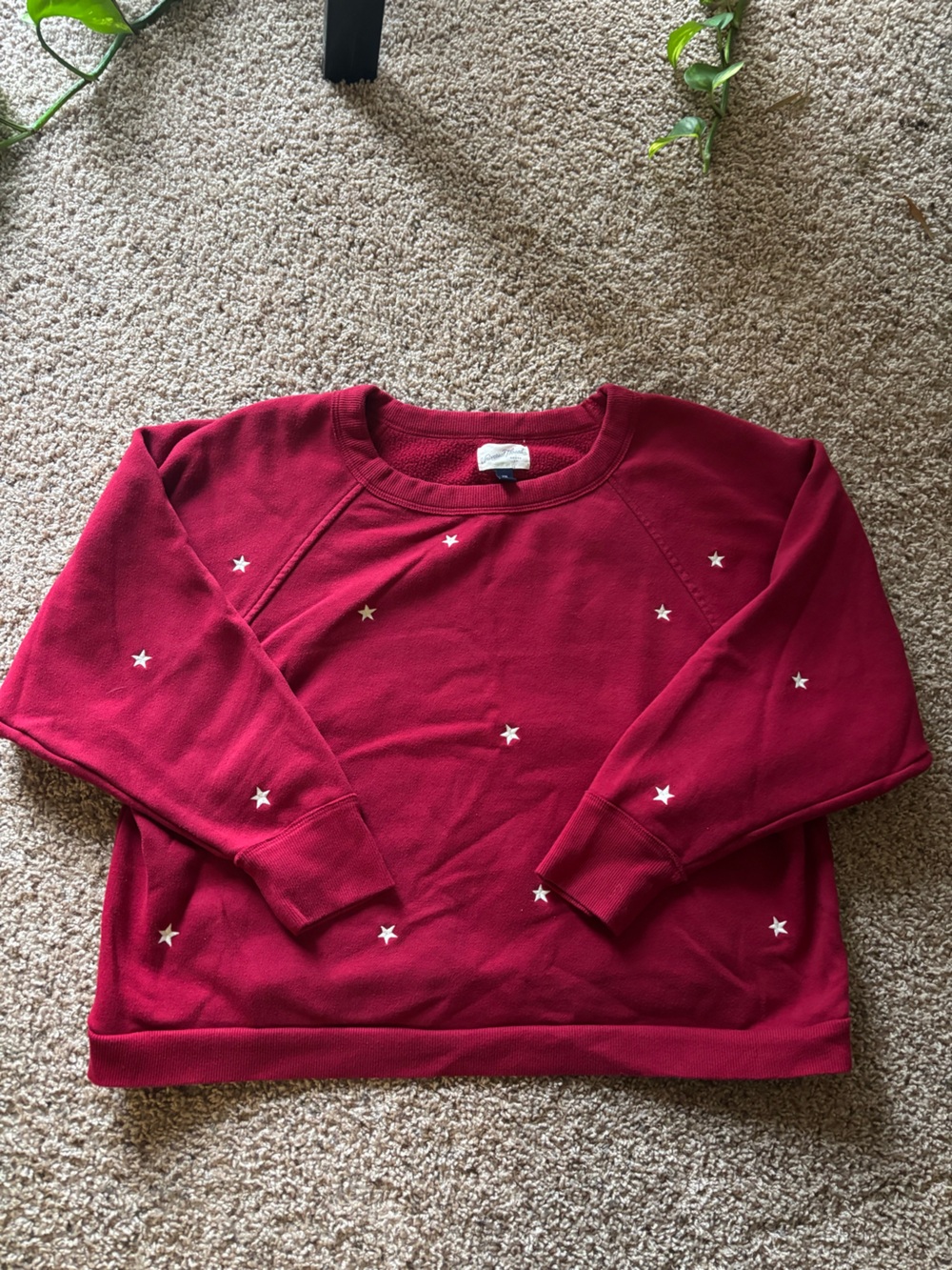 Universal Thread Burgundy Star Sweatshirt